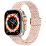 Cinturino per orologio sottile in nylon intrecciato con fibbia magnetica, For Apple Watch Ultra 49mm