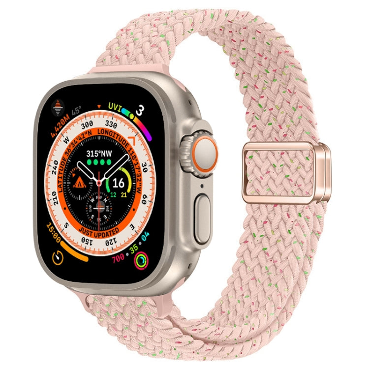 Cinturino per orologio sottile in nylon intrecciato con fibbia magnetica, For Apple Watch Ultra 49mm