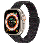 Cinturino per orologio sottile in nylon intrecciato con fibbia magnetica, For Apple Watch Ultra 49mm