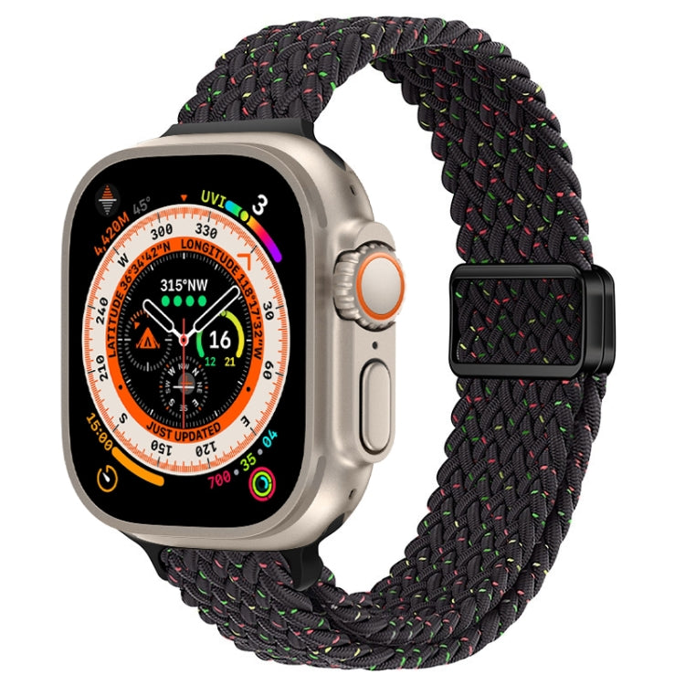 Cinturino per orologio sottile in nylon intrecciato con fibbia magnetica, For Apple Watch Ultra 49mm