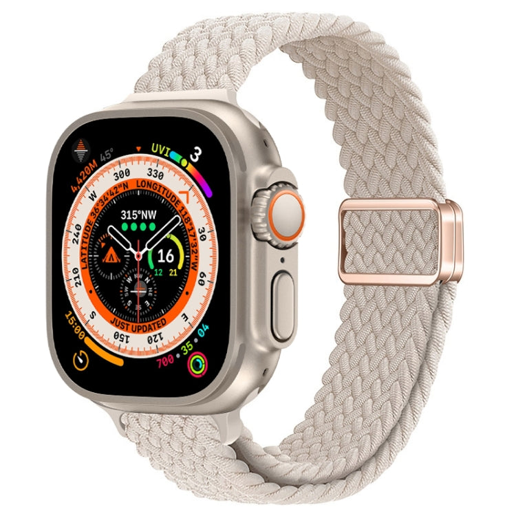 Cinturino per orologio sottile in nylon intrecciato con fibbia magnetica, For Apple Watch Ultra 49mm