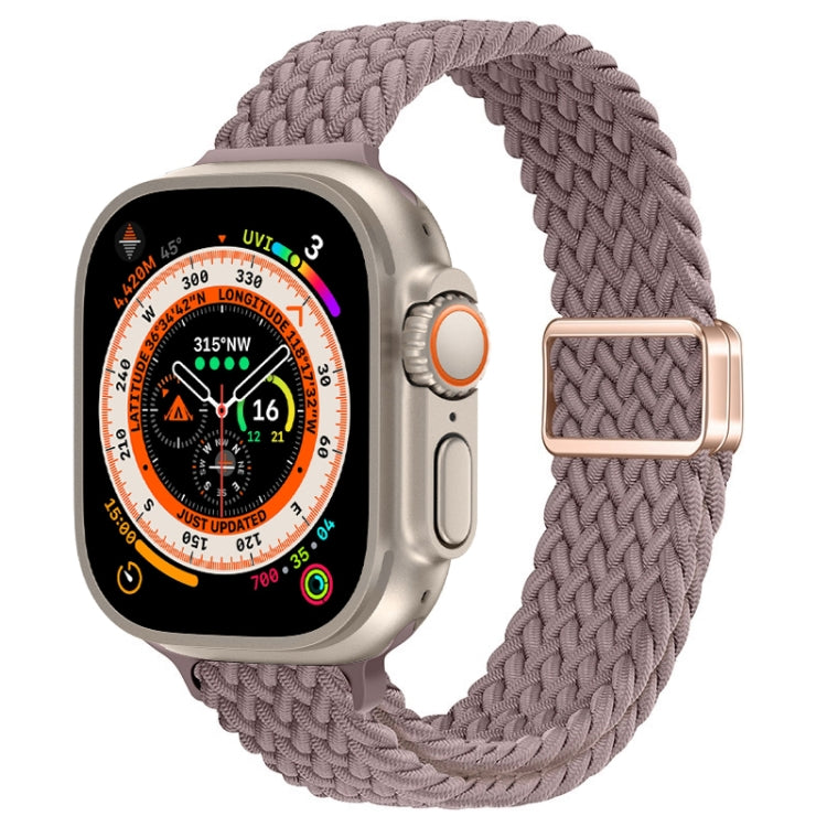 Cinturino per orologio sottile in nylon intrecciato con fibbia magnetica, For Apple Watch Ultra 49mm