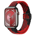 Cinturino per orologio sottile in nylon intrecciato con fibbia magnetica, For Apple Watch Series 8 45mm
