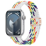 Cinturino per orologio sottile in nylon intrecciato con fibbia magnetica, For Apple Watch SE 44mm
