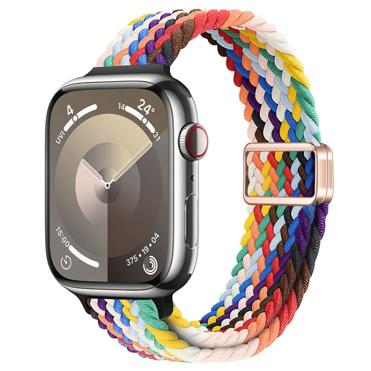 Cinturino per orologio sottile in nylon intrecciato con fibbia magnetica, For Apple Watch SE 44mm