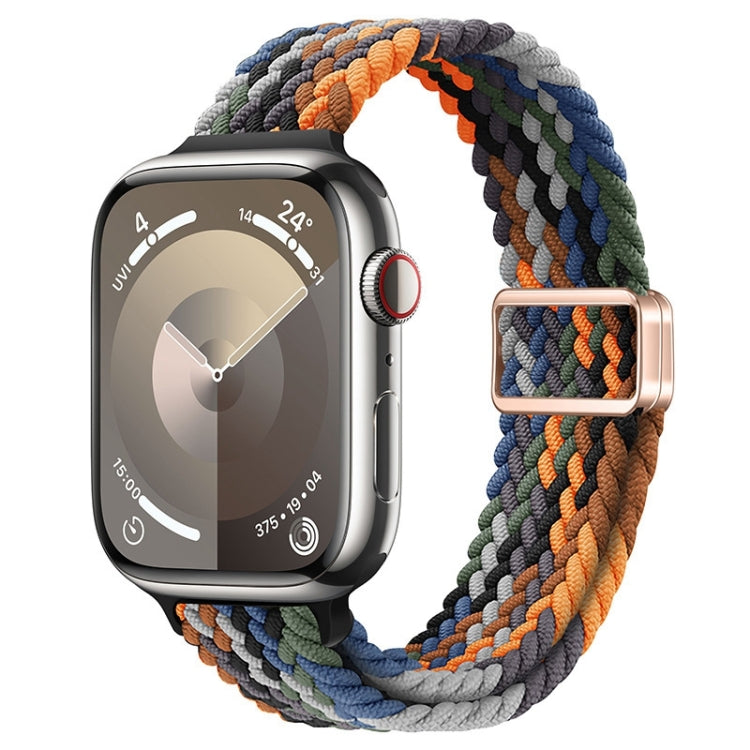 Cinturino per orologio sottile in nylon intrecciato con fibbia magnetica, For Apple Watch Series 3 42mm