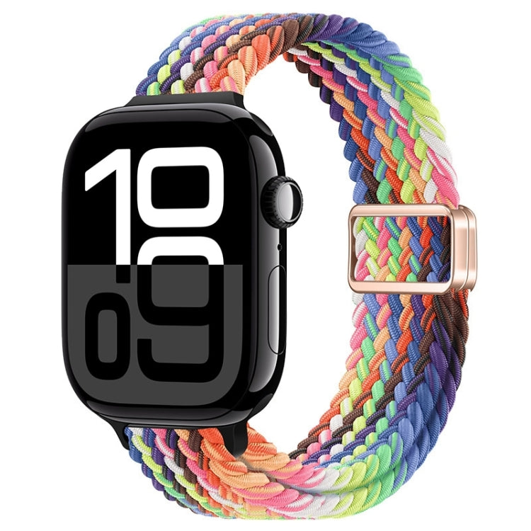 Cinturino per orologio sottile in nylon intrecciato con fibbia magnetica, For Apple Watch Series 10 42mm