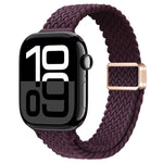 Cinturino per orologio sottile in nylon intrecciato con fibbia magnetica, For Apple Watch Series 10 42mm