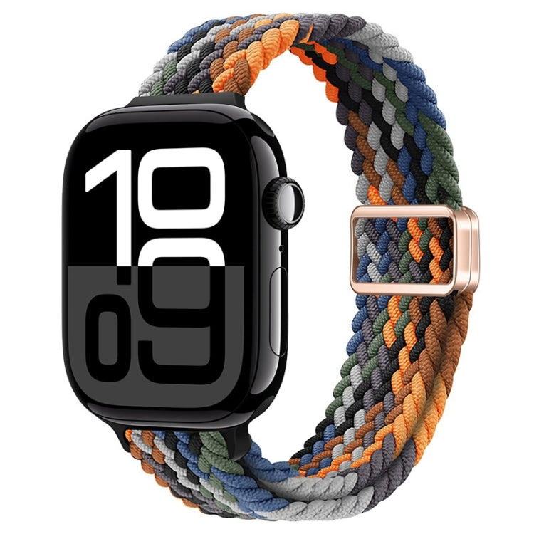 Cinturino per orologio sottile in nylon intrecciato con fibbia magnetica, For Apple Watch Series 10 42mm