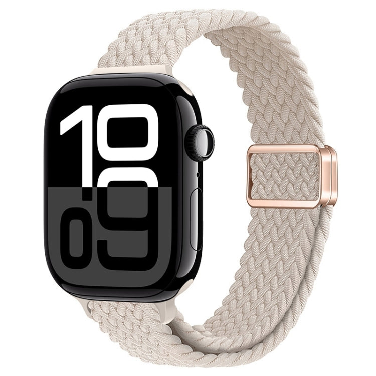 Cinturino per orologio sottile in nylon intrecciato con fibbia magnetica, For Apple Watch Series 10 42mm