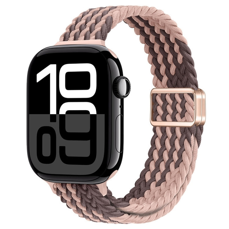 Cinturino per orologio sottile in nylon intrecciato con fibbia magnetica, For Apple Watch Series 10 42mm