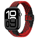 Cinturino per orologio sottile in nylon intrecciato con fibbia magnetica, For Apple Watch Series 10 46mm