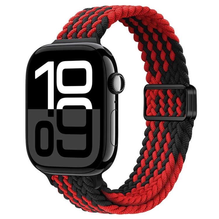 Cinturino per orologio sottile in nylon intrecciato con fibbia magnetica, For Apple Watch Series 10 46mm
