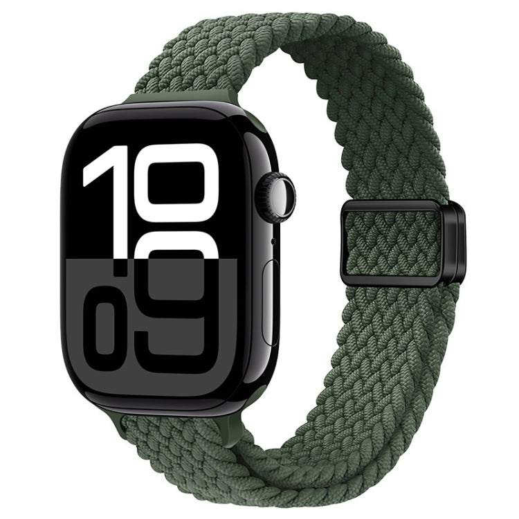Cinturino per orologio sottile in nylon intrecciato con fibbia magnetica, For Apple Watch Series 10 46mm