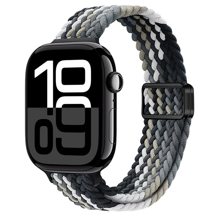 Cinturino per orologio sottile in nylon intrecciato con fibbia magnetica, For Apple Watch Series 10 46mm