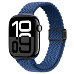 Cinturino per orologio sottile in nylon intrecciato con fibbia magnetica, For Apple Watch Series 10 46mm