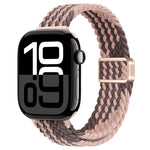 Cinturino per orologio sottile in nylon intrecciato con fibbia magnetica, For Apple Watch Series 10 46mm