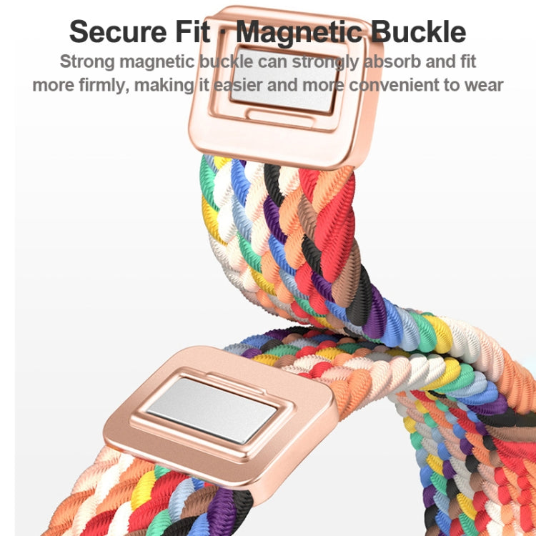 Cinturino per orologio sottile in nylon intrecciato con fibbia magnetica, For Apple Watch Series 5 40mm
