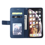 Custodia in pelle con supporto per iPhone XS Max