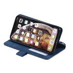 Custodia in pelle con supporto per iPhone XS Max