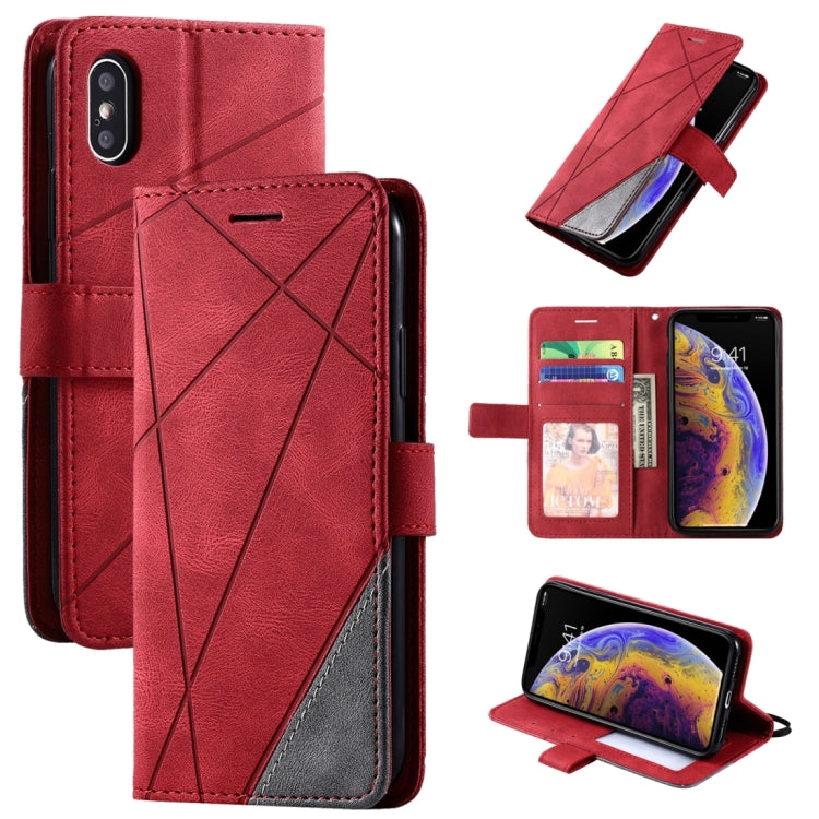 Custodia in pelle con supporto per iPhone XS Max