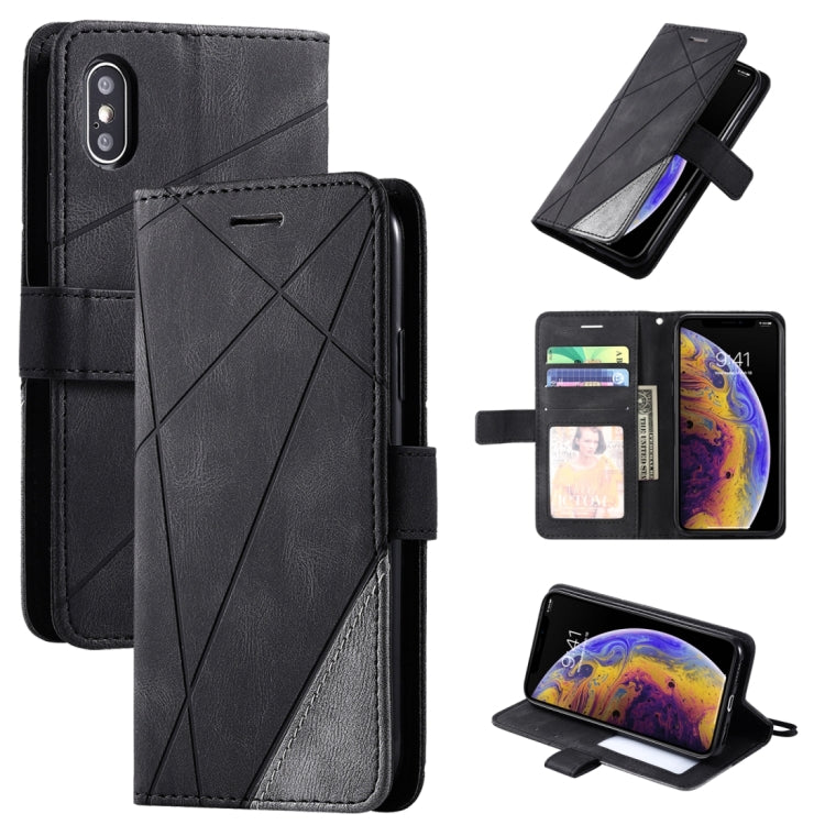 Custodia in pelle con supporto per iPhone XS Max
