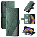 Custodia in pelle con supporto per iPhone XS Max