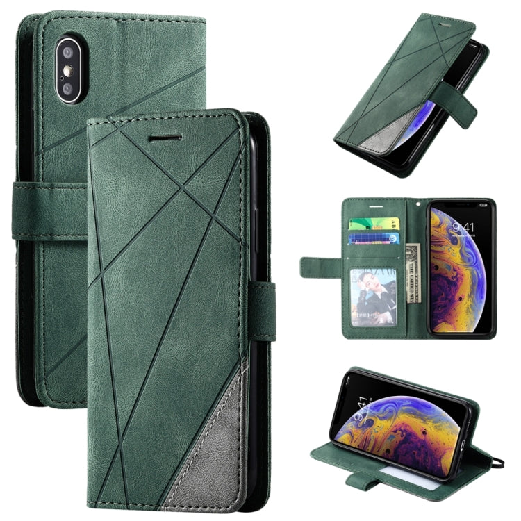 Custodia in pelle con supporto per iPhone XS Max