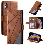 Custodia in pelle con supporto per iPhone XS Max