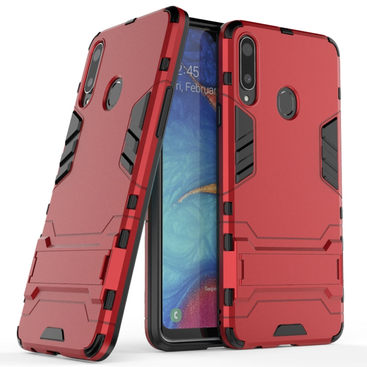 Custodia antiurto in TPU per Samsung Galaxy A20s con supporto