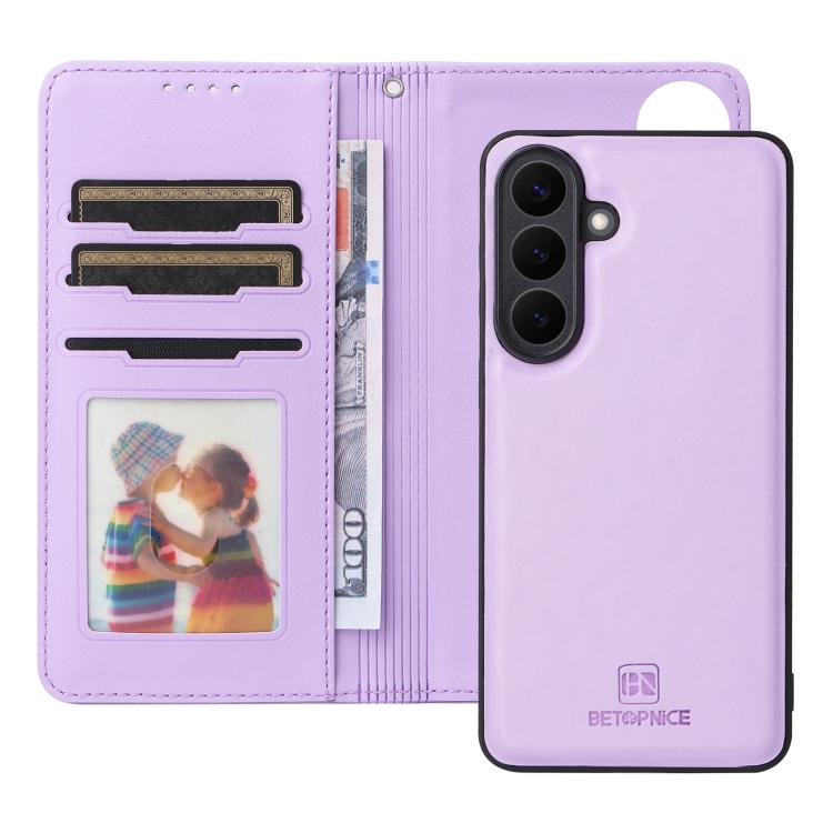 BETOPNICE BN-005 Custodia per telefono in vera pelle imitazione staccabile 2 in 1, For Galaxy S26+ 5G, For Galaxy S26 Ultra 5G, For Galaxy S26 5G, For Galaxy S25 Edge 5G