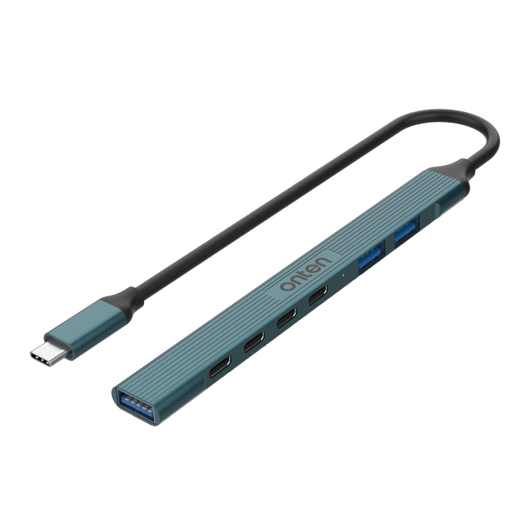 Stazione di docking HUB Onten UC972C 7 in 1 USB-C/Tipo-C a USB3.0 + USB2.0x2 + Tipo-Cx4, UC972C