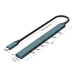 Stazione di docking HUB Onten UC972C 7 in 1 USB-C/Tipo-C a USB3.0 + USB2.0x2 + Tipo-Cx4, UC972C