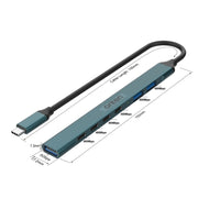 Stazione di docking HUB Onten UC972C 7 in 1 USB-C/Tipo-C a USB3.0 + USB2.0x2 + Tipo-Cx4, UC972C
