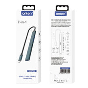 Stazione di docking HUB Onten UC972C 7 in 1 USB-C/Tipo-C a USB3.0 + USB2.0x2 + Tipo-Cx4, UC972C