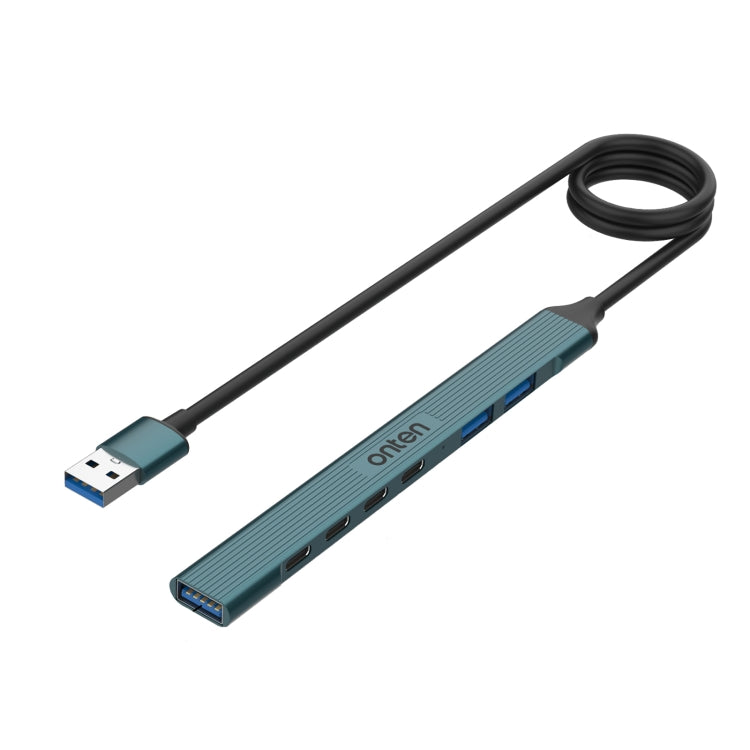 Stazione di docking HUB Onten UA972C 7 in 1 USB3.0 a USB3.0 + USB2.0x2 + Type-Cx4, UA972C