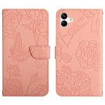 Custodia per telefono in pelle con motivo a farfalla in rilievo Skin Feel, For Samsung Galaxy A36 5G, For Samsung Galaxy A16 5G, For Samsung Galaxy A06 4G