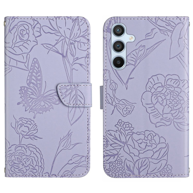 Custodia per telefono in pelle con motivo a farfalla in rilievo Skin Feel, For Samsung Galaxy A17 5G, For Samsung Galaxy A06 5G, For Samsung Galaxy A56 5G, For Samsung Galaxy A26 5G