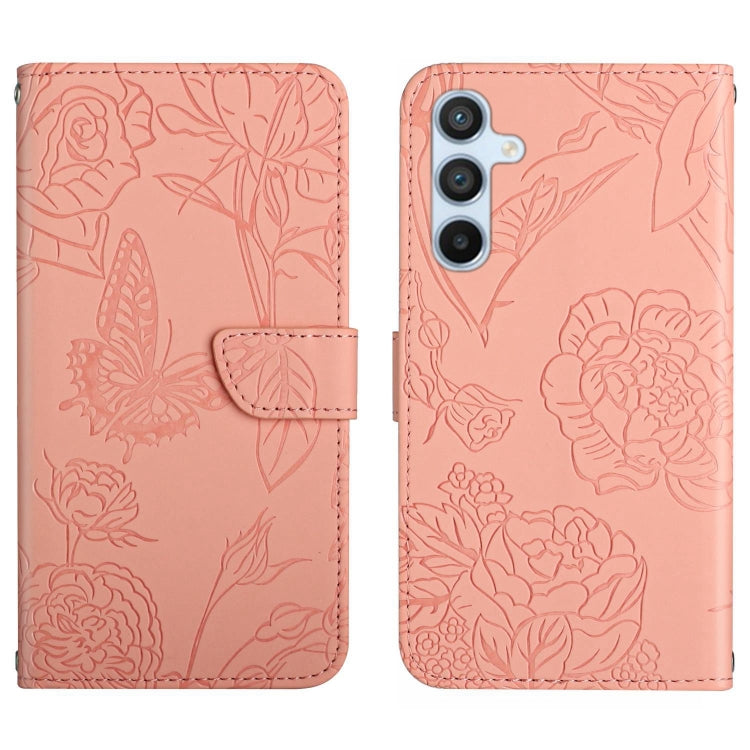 Custodia per telefono in pelle con motivo a farfalla in rilievo Skin Feel, For Samsung Galaxy A17 5G, For Samsung Galaxy A06 5G, For Samsung Galaxy A56 5G, For Samsung Galaxy A26 5G