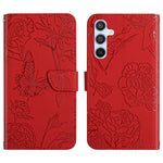 Custodia per telefono in pelle con motivo a farfalla in rilievo Skin Feel, For Samsung Galaxy A17 5G, For Samsung Galaxy A06 5G, For Samsung Galaxy A56 5G, For Samsung Galaxy A26 5G