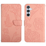 Custodia per telefono in pelle con motivo a farfalla in rilievo Skin Feel, For Samsung Galaxy A17 5G, For Samsung Galaxy A06 5G, For Samsung Galaxy A56 5G, For Samsung Galaxy A26 5G
