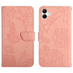 Custodia per telefono in pelle con motivo a farfalla in rilievo Skin Feel, For Samsung Galaxy A57 5G, For Samsung Galaxy A37 5G, For Samsung Galaxy A27 5G, For Samsung Galaxy A07 5G
