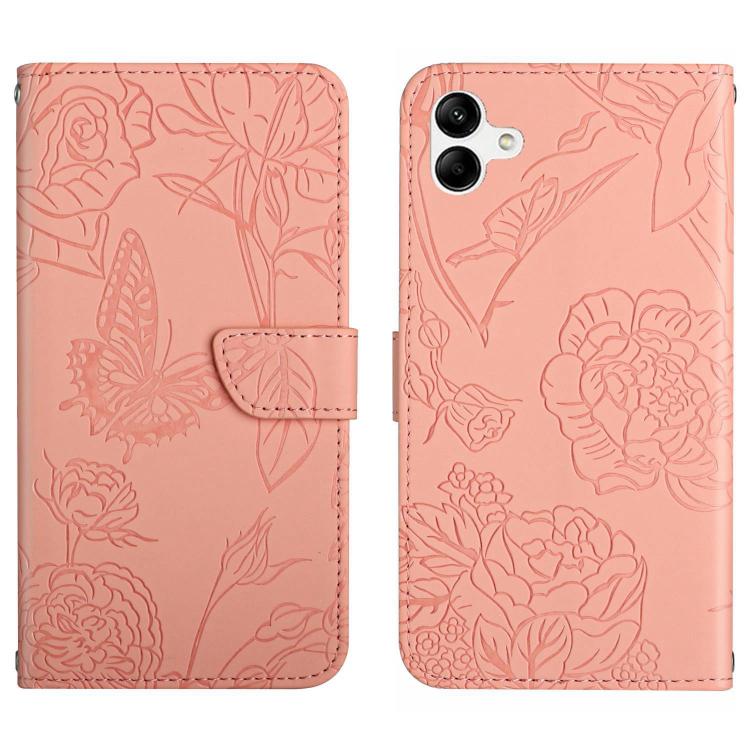 Custodia per telefono in pelle con motivo a farfalla in rilievo Skin Feel, For Samsung Galaxy A57 5G, For Samsung Galaxy A37 5G, For Samsung Galaxy A27 5G, For Samsung Galaxy A07 5G