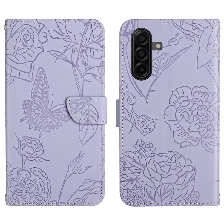 Custodia per telefono in pelle con motivo a farfalla in rilievo Skin Feel, For Samsung Galaxy A57 5G, For Samsung Galaxy A37 5G, For Samsung Galaxy A27 5G, For Samsung Galaxy A07 5G