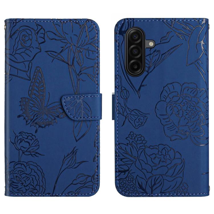 Custodia per telefono in pelle con motivo a farfalla in rilievo Skin Feel, For Samsung Galaxy A57 5G, For Samsung Galaxy A37 5G, For Samsung Galaxy A27 5G, For Samsung Galaxy A07 5G