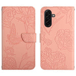 Custodia per telefono in pelle con motivo a farfalla in rilievo Skin Feel, For Samsung Galaxy A57 5G, For Samsung Galaxy A37 5G, For Samsung Galaxy A27 5G, For Samsung Galaxy A07 5G