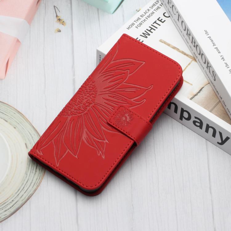 Custodia per telefono in pelle con stampa a forma di fiore di sole e cordino, For Samsung Galaxy A57 5G, For Samsung Galaxy A37 5G