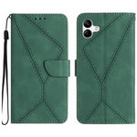 Custodia per telefono in pelle goffrata con cuciture, For Samsung Galaxy A36 5G, For Samsung Galaxy A16 5G, For Samsung Galaxy A06 4G