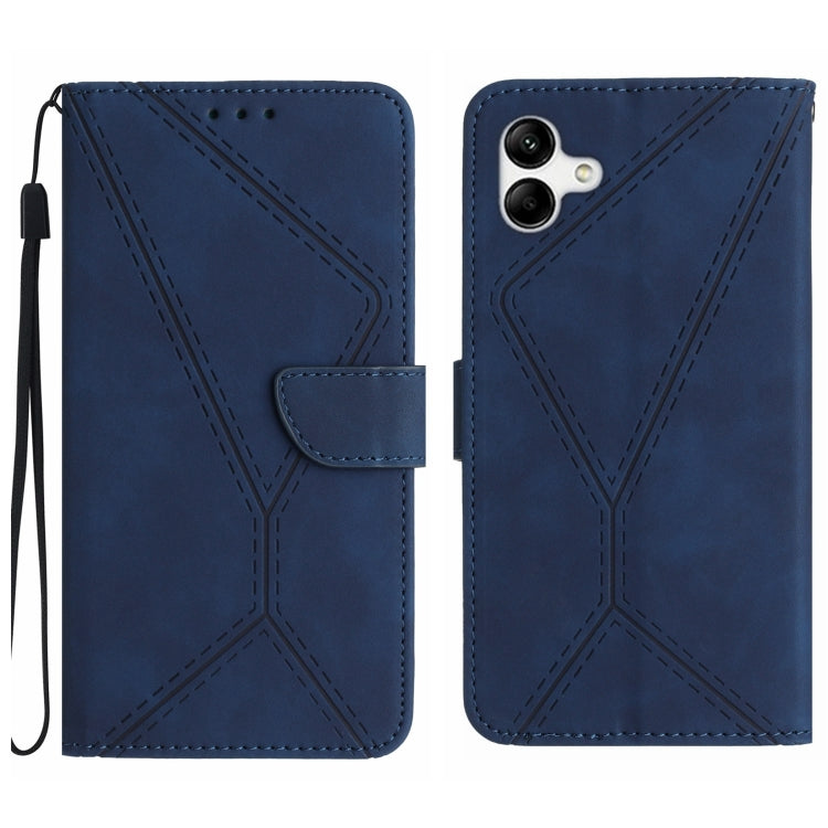 Custodia per telefono in pelle goffrata con cuciture, For Samsung Galaxy A36 5G, For Samsung Galaxy A16 5G, For Samsung Galaxy A06 4G