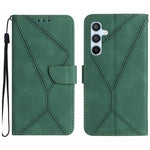 Custodia per telefono in pelle goffrata con cuciture, For Samsung Galaxy A17 5G, For Samsung Galaxy A06 5G, For Samsung Galaxy A56 5G, For Samsung Galaxy A26 5G
